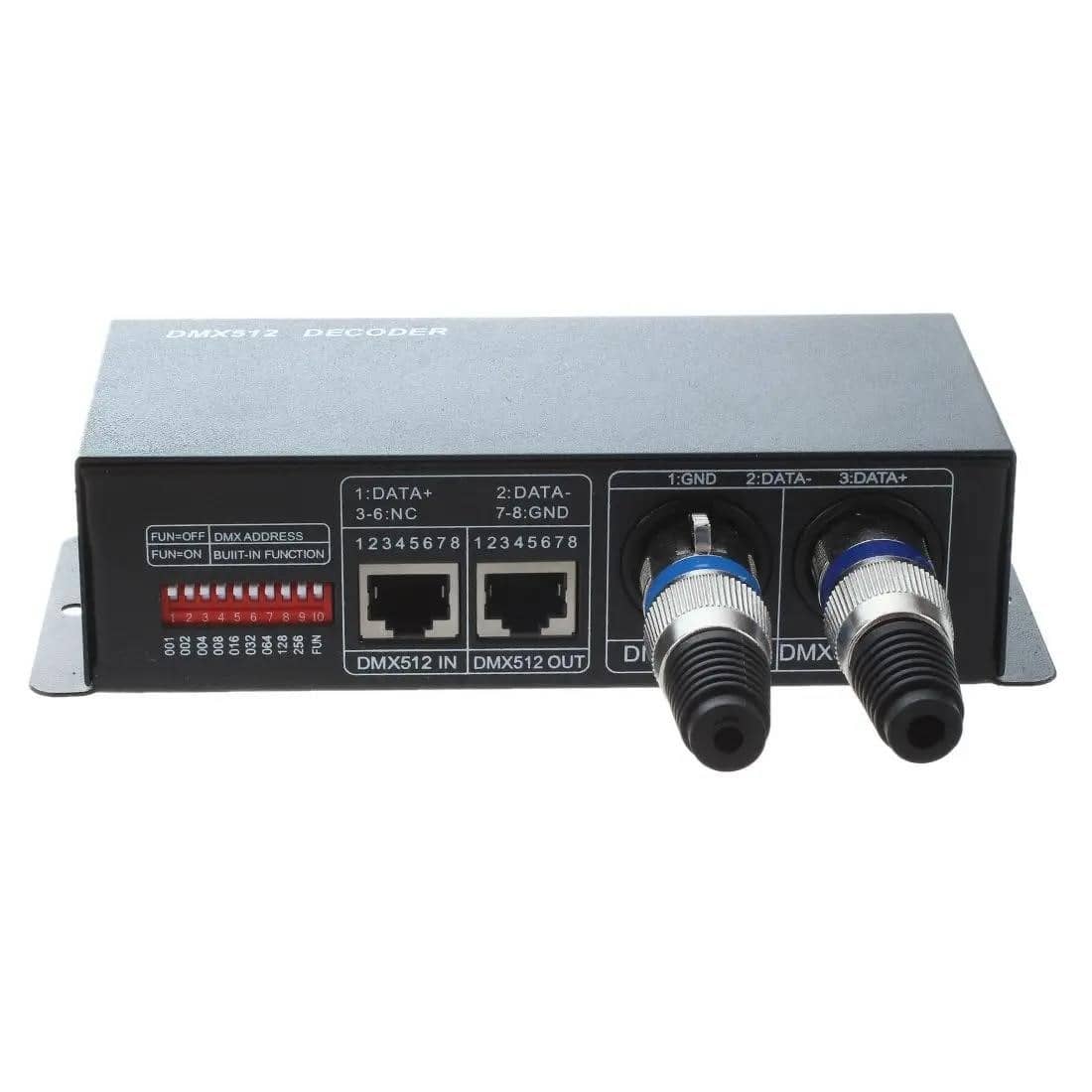 DMX 512 4CH x 8A dekoderis LED kontrolieris 4 kanālu draiveris RGBW LED ...