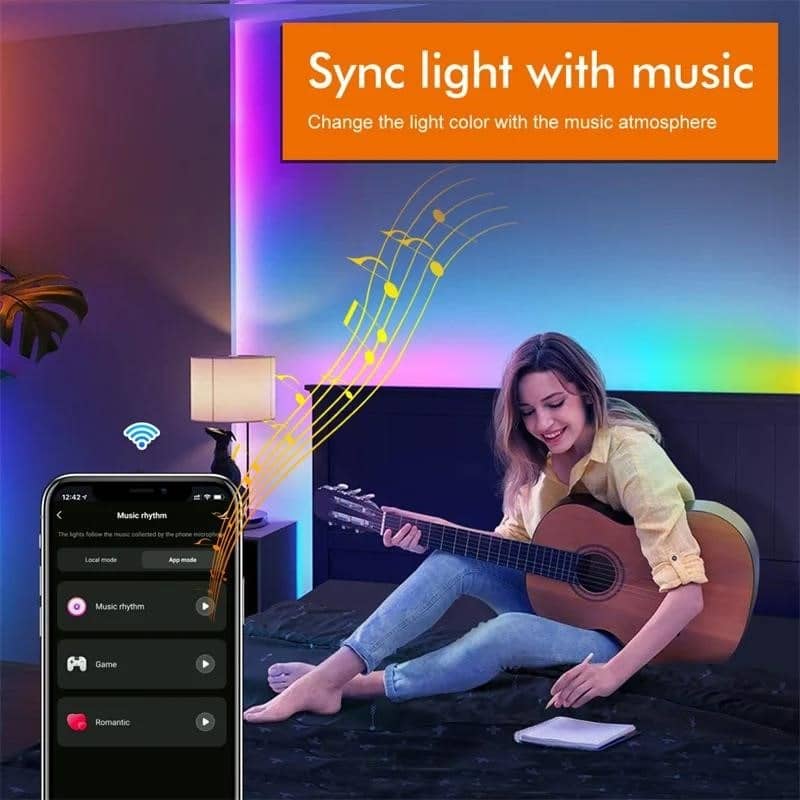 Tuya WS2811 RGBIC Led Lights Smart Life 60Leds/M 12V Wifi 5050 RGB Led ...
