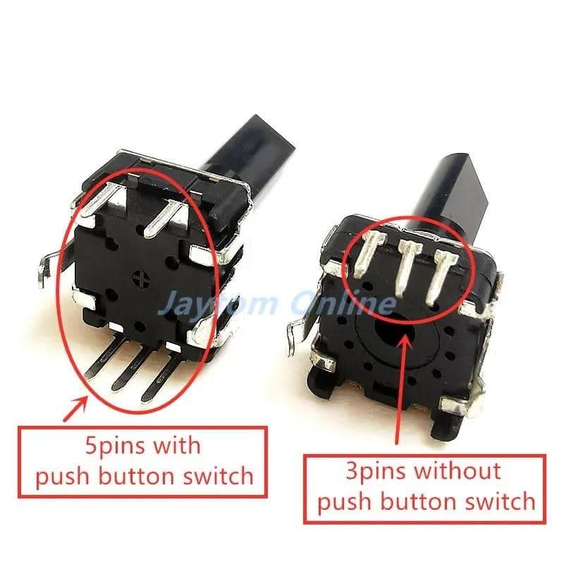 EC12 360 grādu rotējošais kodētājs RE12 audio kodētājs, 3 kontaktu 5 ...