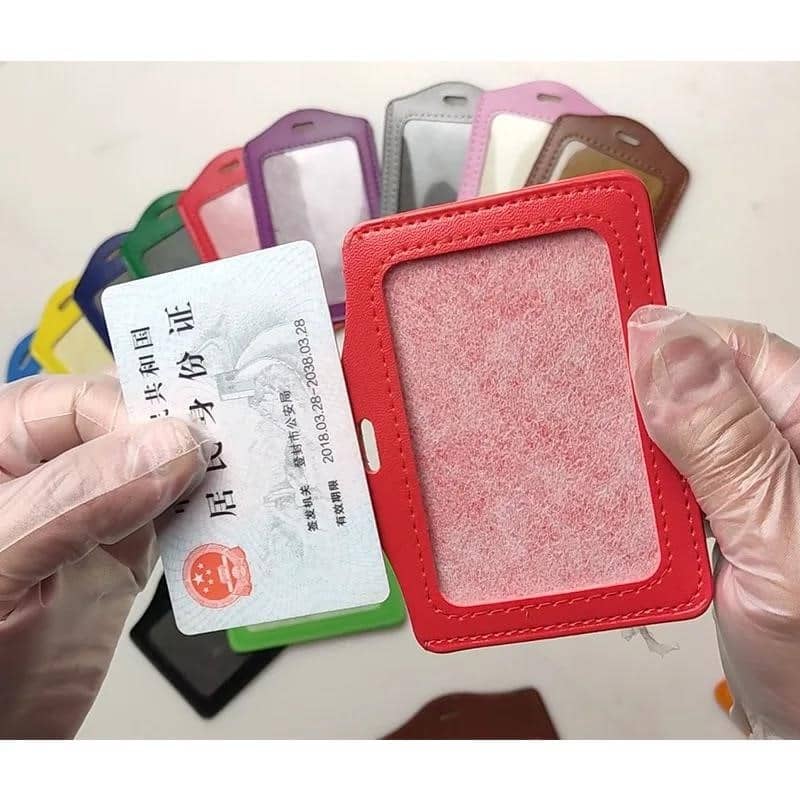 Candy Color Card Holder Protect Cover Case Biznesa Kredītkarte Darba ID ...