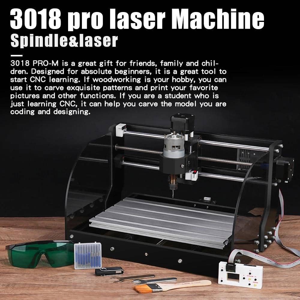 DIY Gravēšanas mašīna 3018 Pro Max Cnc Router Kit 3 Axis Grbl Control ...