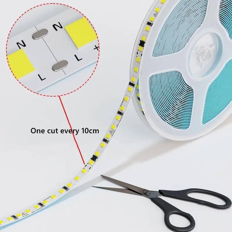 LED sloksnes 220 V gaismas 2835 120 240 LED/m 5M mājas lampa 220 V LED ...