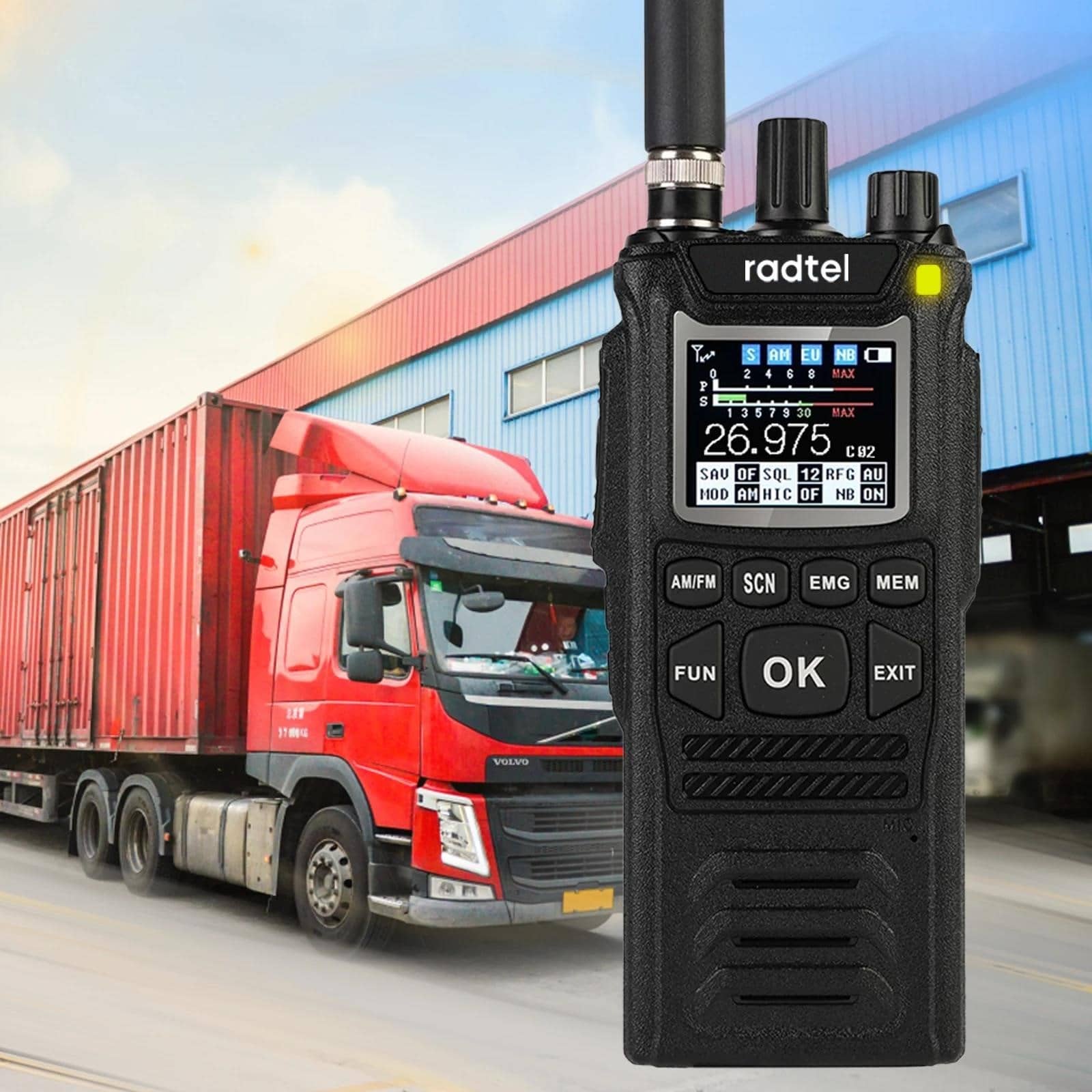 Radtel CB-10 Handheld Walkie Talkie 27MHz CB Radio HAM raiduztvērējs 4W ...