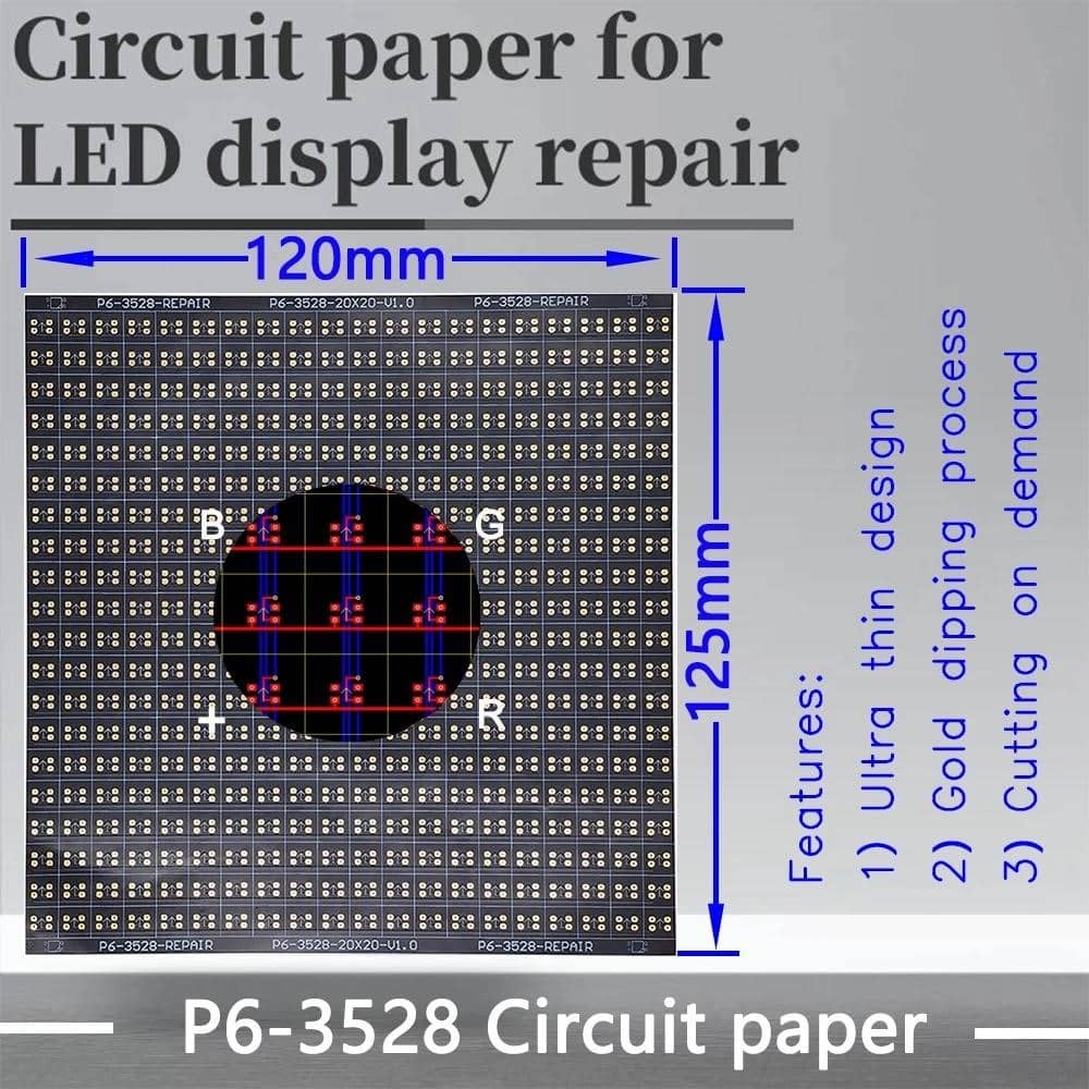 P6 sērijas shēmas papīrs LED moduļa PCB paliktņa remonts P6-3528 P6 ...