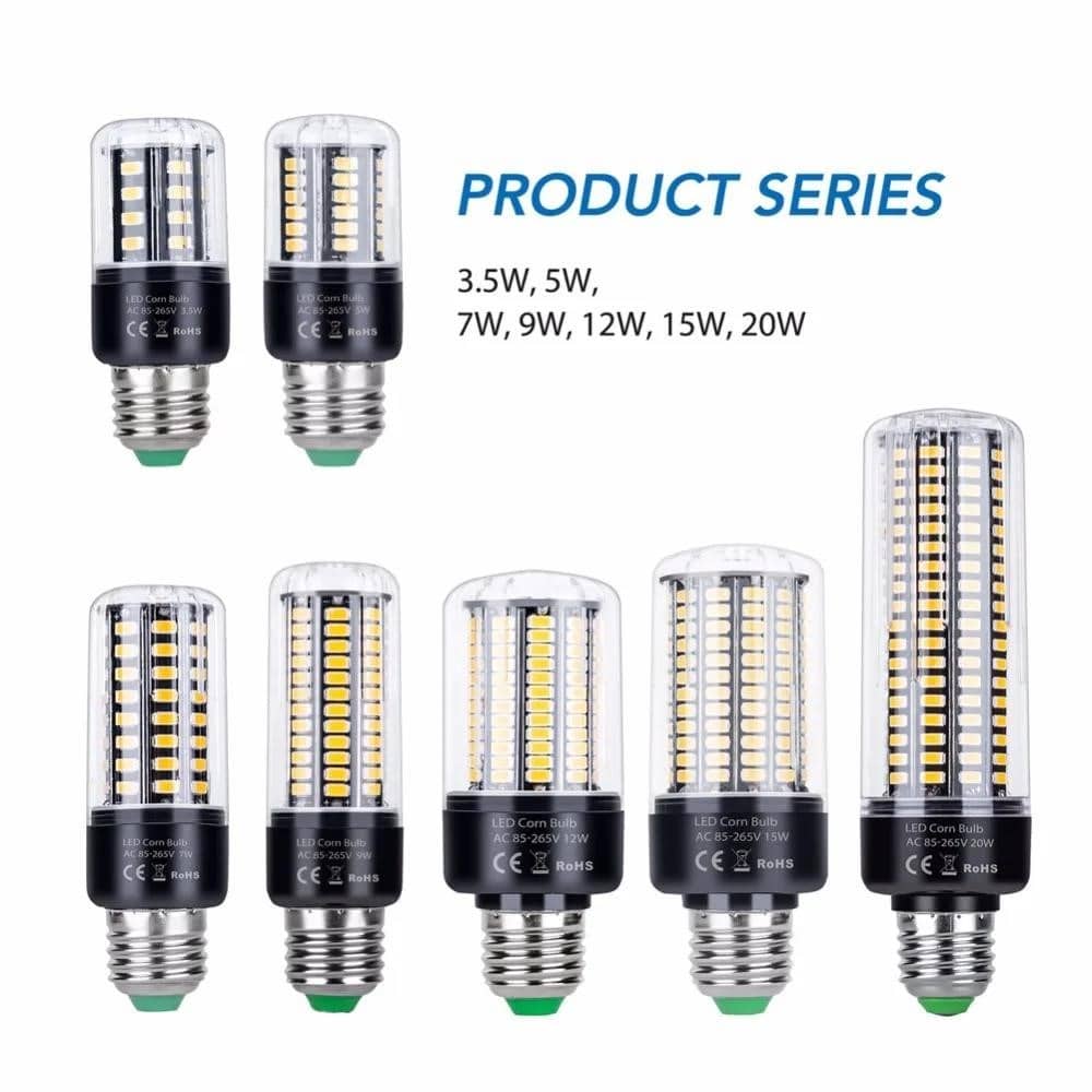Bombillas Led E14 220V Led Corn spuldze E27 Led Smart IC lampa SMD 5736 ...